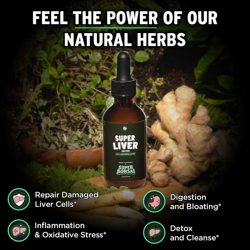SuperBonsai Super Liver - Natural Ingredients with Milk Thistle and Dandelion Root